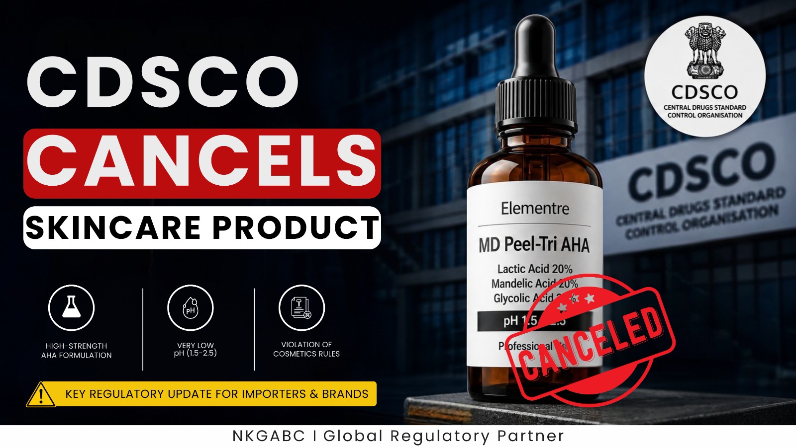 CDSCO cancels imported skincare product over cosmetic compliance concerns