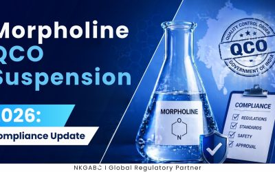 Morpholine QCO suspension 2026 BIS compliance not applicable April to July India